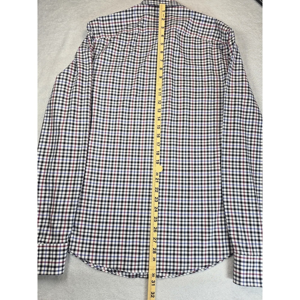 UNTUCKit Shirt Mens Medium Slim Tall Terravant Plaid Button Down Wrinkle Free - Picture 7 of 8